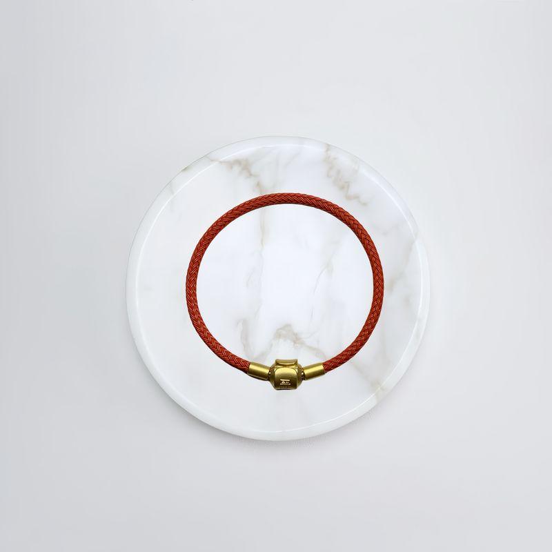 

Водонепроницаемые Переводные Бусины 3D Жесткий Трос из Чистого Золота 20cm Coral red (orange)