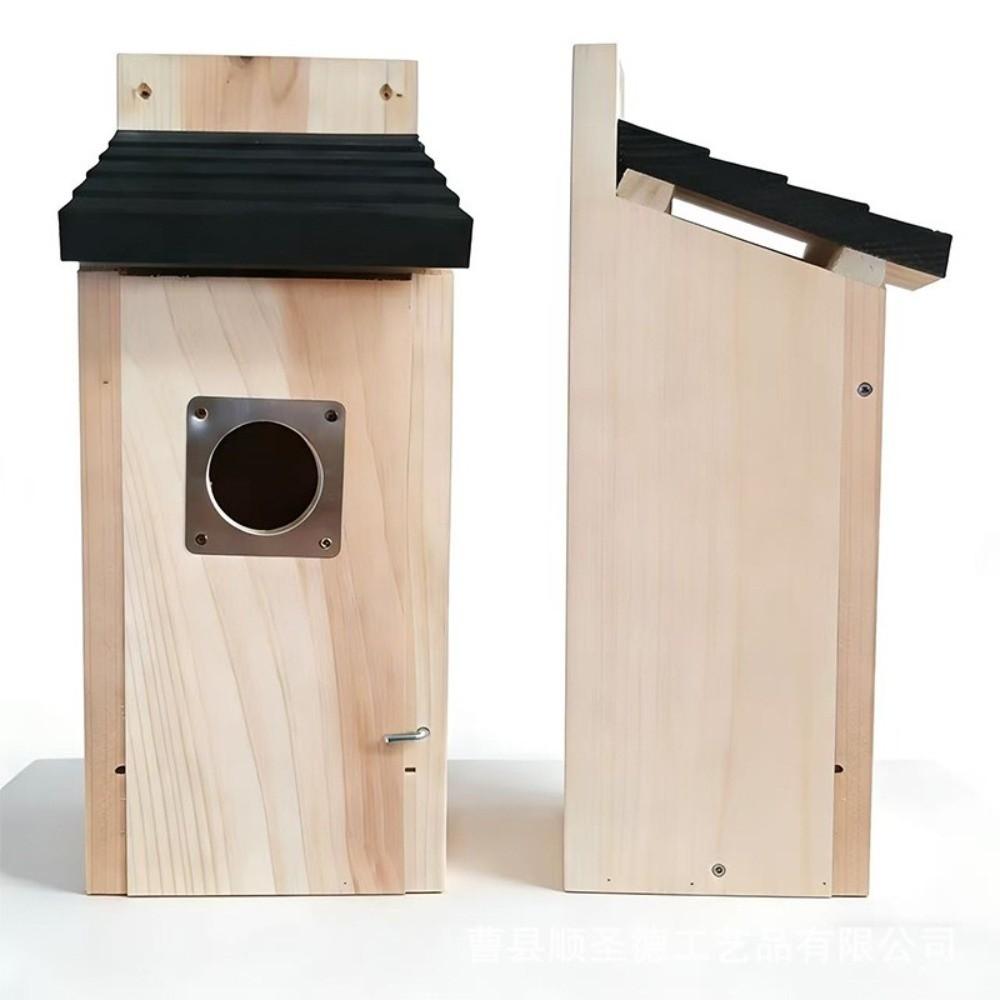 Weatherproof Wooden Bird House Incubation Box Bird Nest House Bird Breeding Box Patio