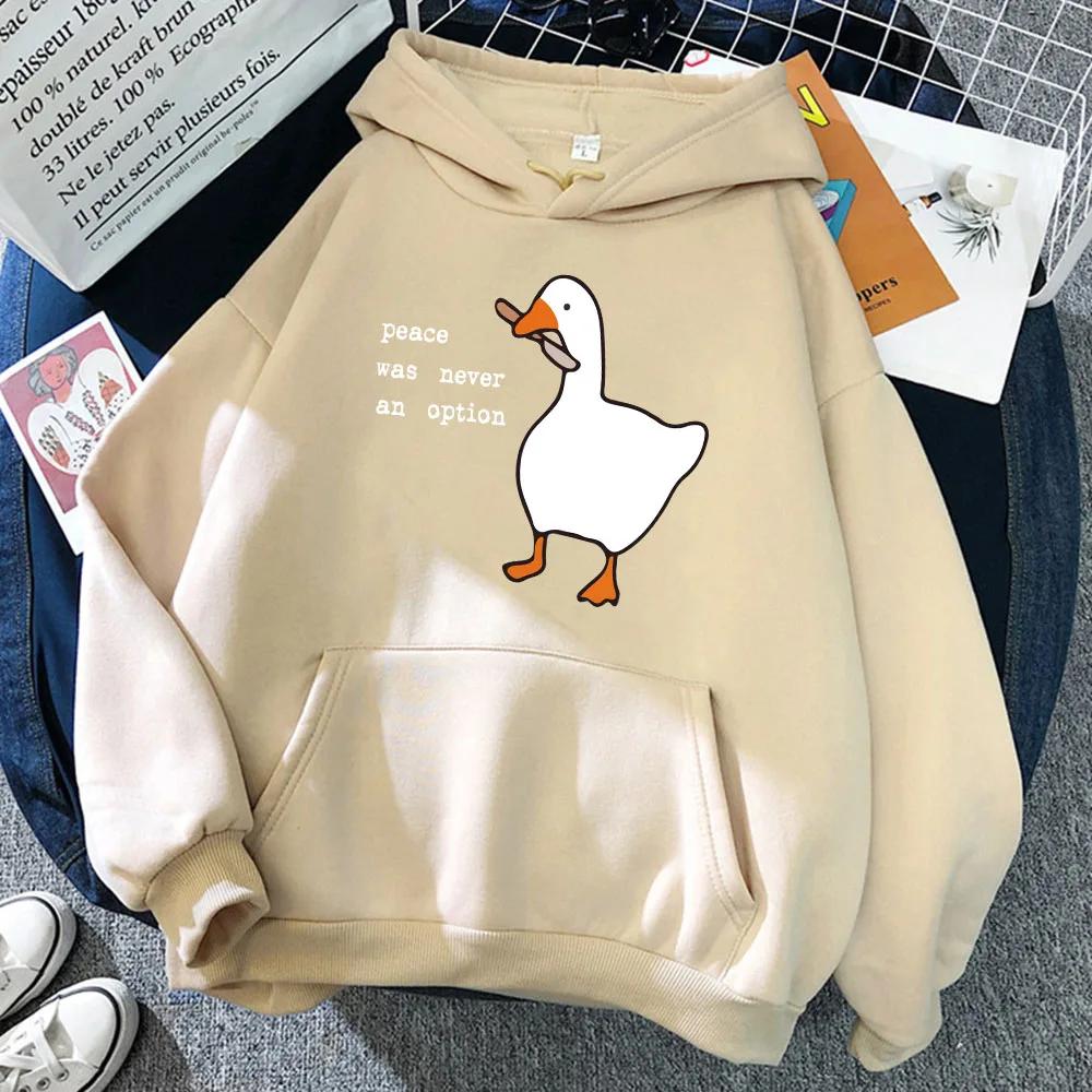 

Men s hooded sweatshirt, big white goose sweatshirt, men s spring and autumn hooded sweatshirt, casual sportswear, comfortable 3XL