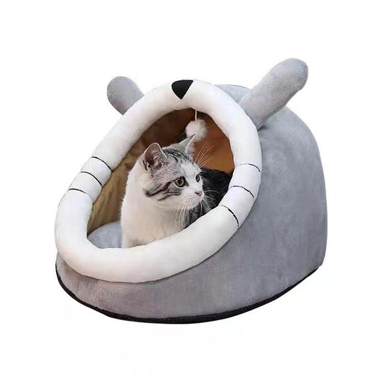 40x44x34cm Kaninchen-Design Haustierbett Weiches Und Bequemes Haustiernest Für Kleine Hunde Und Katzen Abnehmbar Und Waschbar