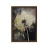 Goldene Pusteblume Goldene Pusteblume, 40X50 cm, Goldener Aluminiumrahmen, Mattes Papier 230 g/m²