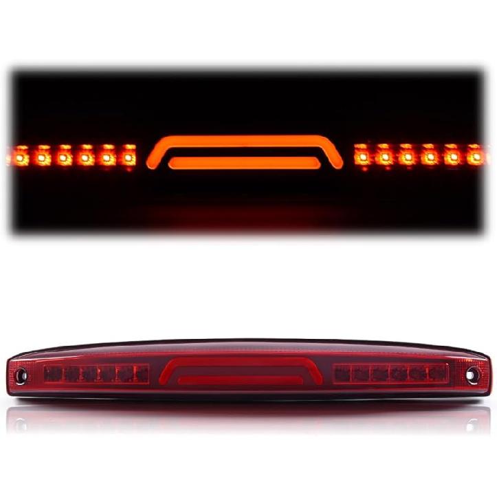 

G-PLUS Third Brake Light 3Rd Cargo Lamp High Mount Stop Light Compatible With Chevy Silverado GMC Sierra 1500 2008-2013,Fit Chevy Silverado GMC 2003-2006 Dodge Ram Red