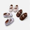 Spring 2026 Girls' Bow Princess Leather Shoes – Stylish Baby Walker Shoes