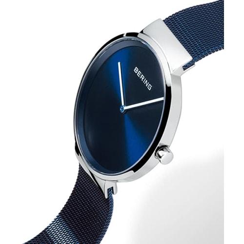 BERING Classic Collection Analog Quartz Watch for Men and Women (Unisex) with Stainless Steel Strap and Sapphire Crystal (14539-307). Officially Impor