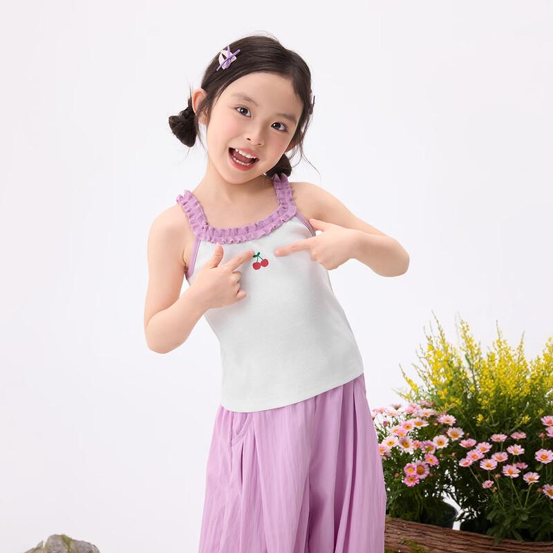 Little Girls  Cherry Print Ruffled Camisole 120