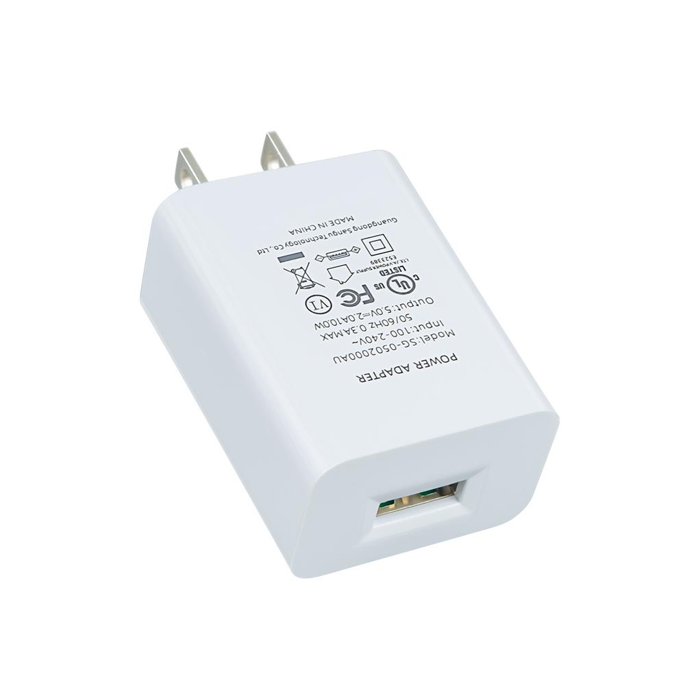 USA EU Standard Plug 5V2A 10W USB UL FCC CE Certification Power Charger Usb Wall Charger Power Adapter for Iphone 17 16 15 Pro