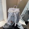 Ballet style bow backpack bag women 2025 new trendy Korean backpack cute portable shoulder bag schoolbag