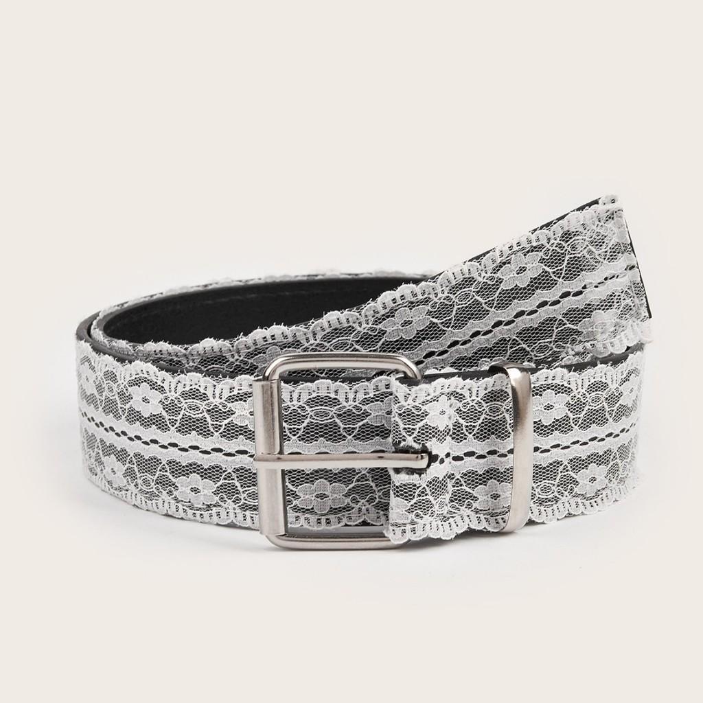 Lace Flower Simple And Element Design Women Casual Waist Belt For Daily Use
