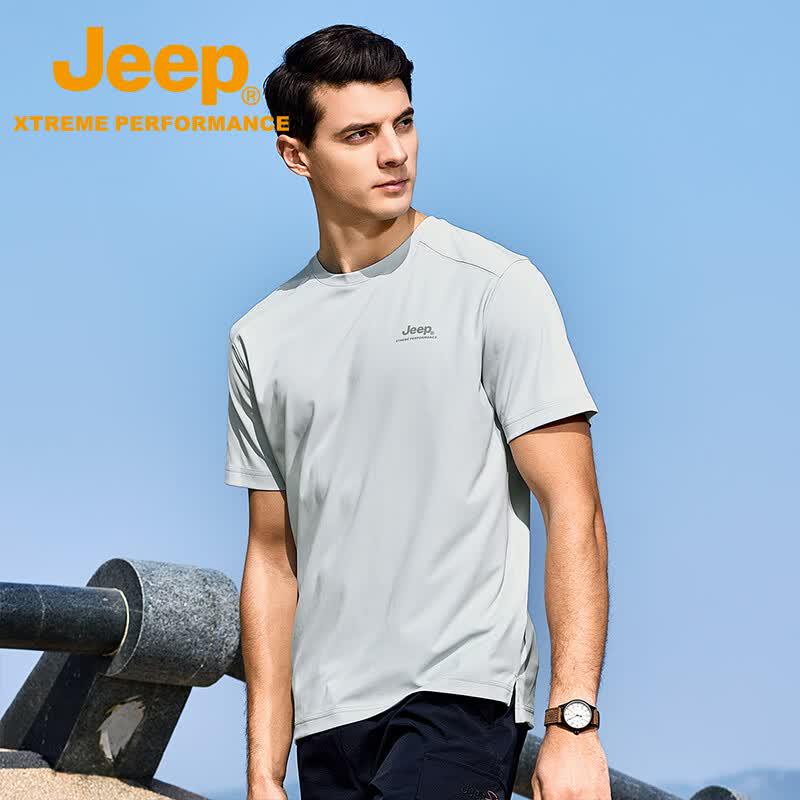 Jeep Men's Outdoor Quick-Dry Short Sleeve T-Shirt