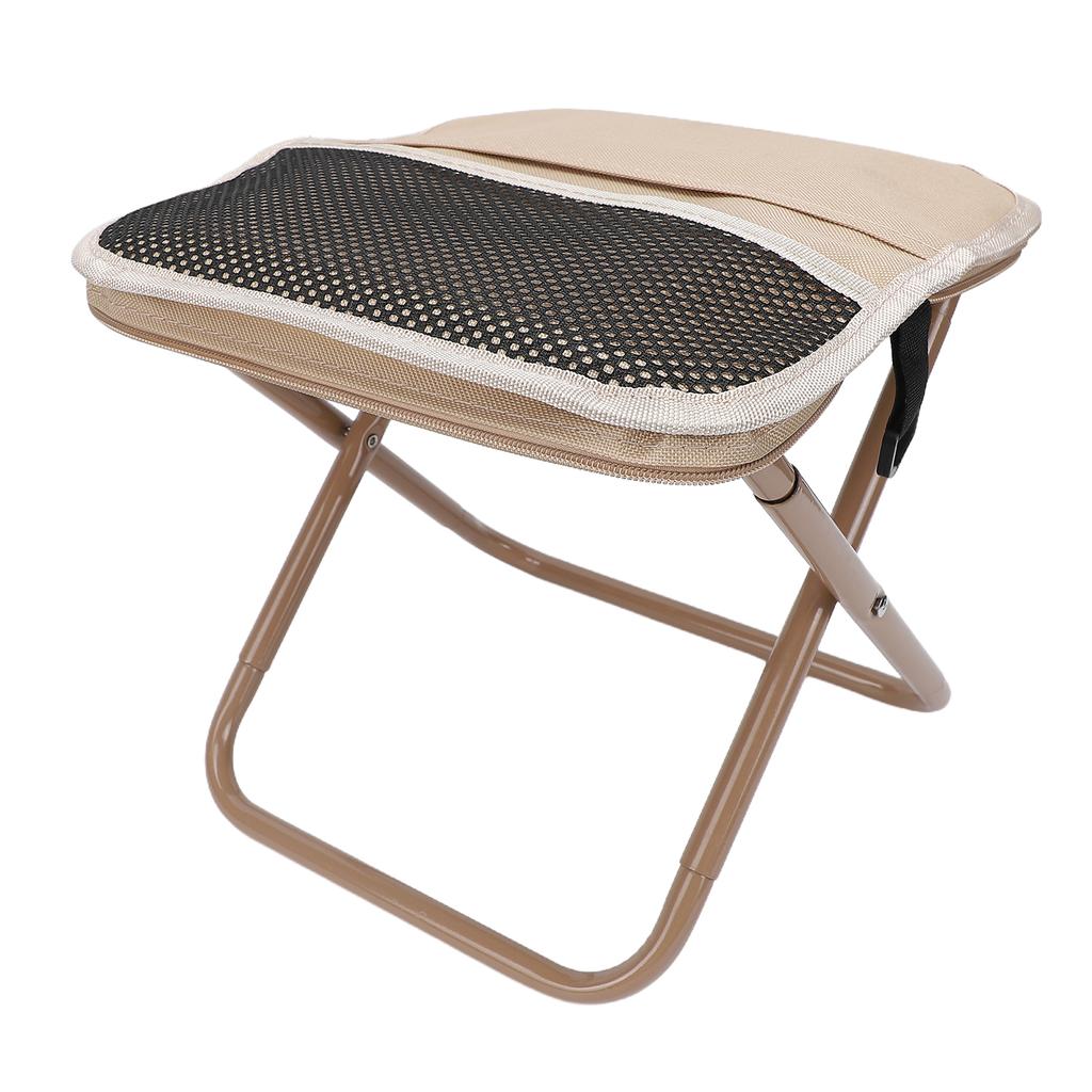 Handbag Stool Portable Folding Stool Camping Chair Outdoor Shoulder Bag Stool Khaki Small Size
