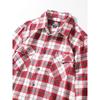 Retro Casual Brushed Long Sleeve Export Plaid Shirt