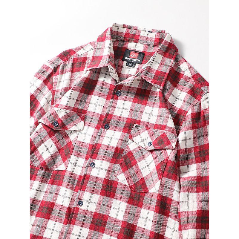 Retro Casual Brushed Long Sleeve Export Plaid Shirt