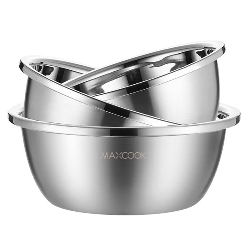 Набор смешивающих мисок MAXCOOK из нержавеющей стали
