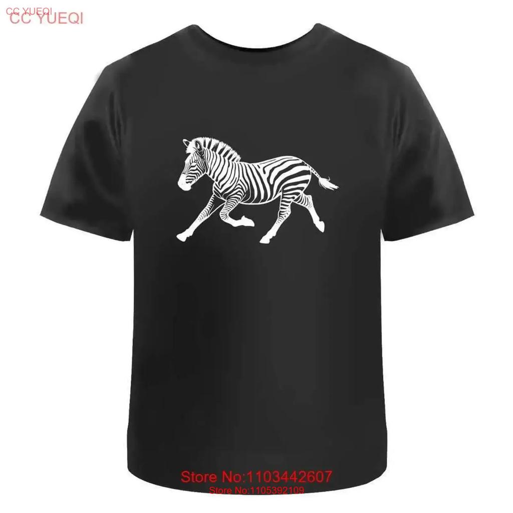 Running Zebra Cotton T Shirt Ta044916 Vintage Washed Breathable Designer Clothes Slightly Casual Stretched