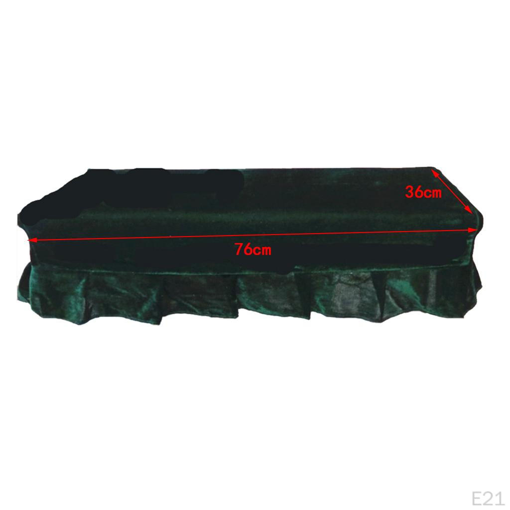 1-Seater / Premium Pleuche Piano Stool Cover Sleeve with Macrame Decorated VARIOUS COLORS
