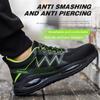 Arbeitssicherheitsschuhe für Herren, atmungsaktive Arbeits-Sneaker, Stahlkappen-Schuhe, durchtrittsichere Sicherheitsschuhe, unzerstörbare Schuhe