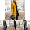 Overcoat Fashion Womens Trench Coat Ladies Solid Color Winter Warm Long Jacket