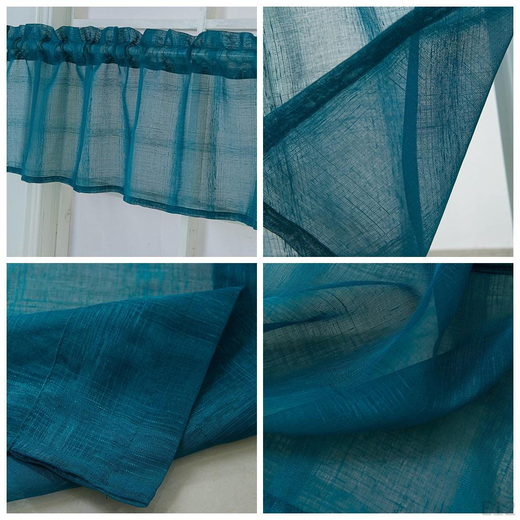 Curtain Tier - Rod Panels Window Treatments Small Curtains Tailored Tiers/Valances For Kitchen