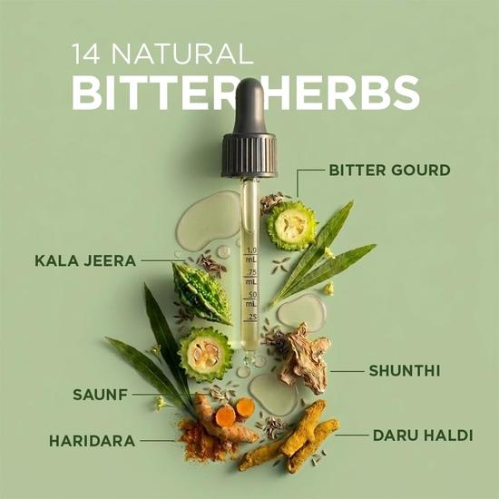 Arth by Emcure Bitter Drops Daily Digestive Support 50ml | 14 Herbal Bitters | Alcohol-Based Extract | Supports digestion | Helps with Bloating