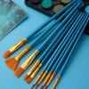 10 Pcs Painting Brushes With Comfortable Grip Drawing Supplies For Artists And Students