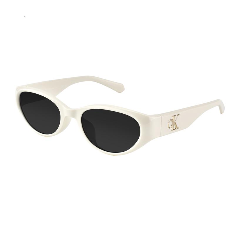 Calvin Klein Occhiali da sole Cat Eye con Grado Regolabile Occhiali da sole da donna Nero CKJ24638SLB-001