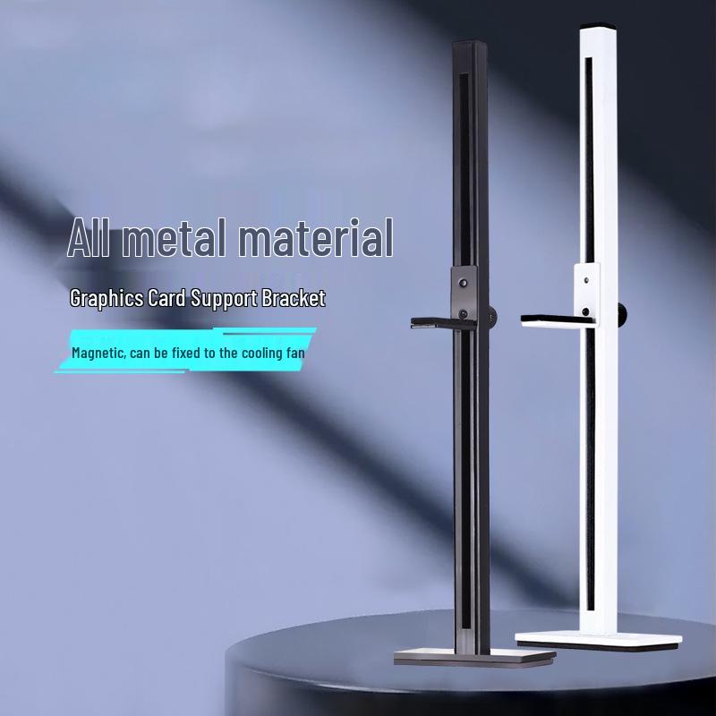 All-Metal Vertical Graphics Card Stand with Extended Support