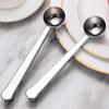 Two-in-one Stainless Steel Coffee Spoon Sealing Clip Kitchen Gold Accessories Recipient Cafe Expresso Cucharilla Decoration