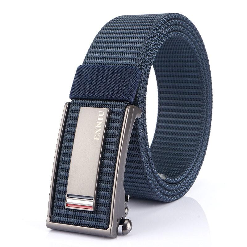19-year-old Automatic Buckle Quick-drying Nylon Canvas Belt Student Training Outdoor Pants Men Women All-matching