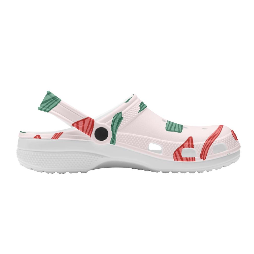 Unisex Color Print EVA Casual Clogs Easy Clean Breathable Slip On Travel Use Beach Garden Daily Walking Casual Slippers Soft Fit
