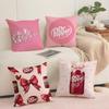 Cherry Drink D-Dr P-Peppers Cushion Cover Pillowcase Ultra Soft Skin Friendly Fabric Cloud Like Comfort & Concealed Zipper