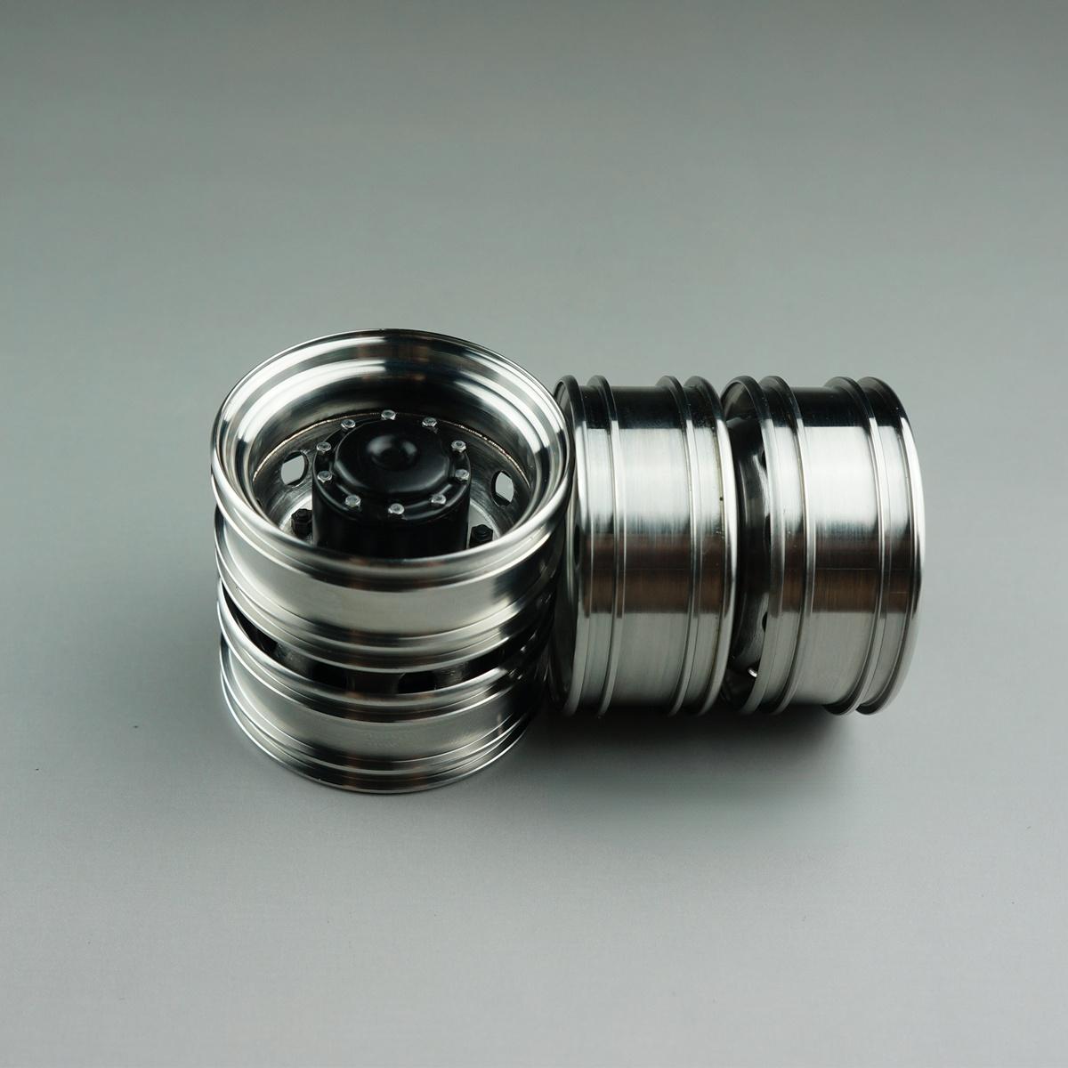 

1Комплект Шестигранний силовий адаптер маточини задньої осі з нержавіючої сталі для 1:14 Пульт дистанційного керування Tamiya Scania R470 R620 PACKAGE