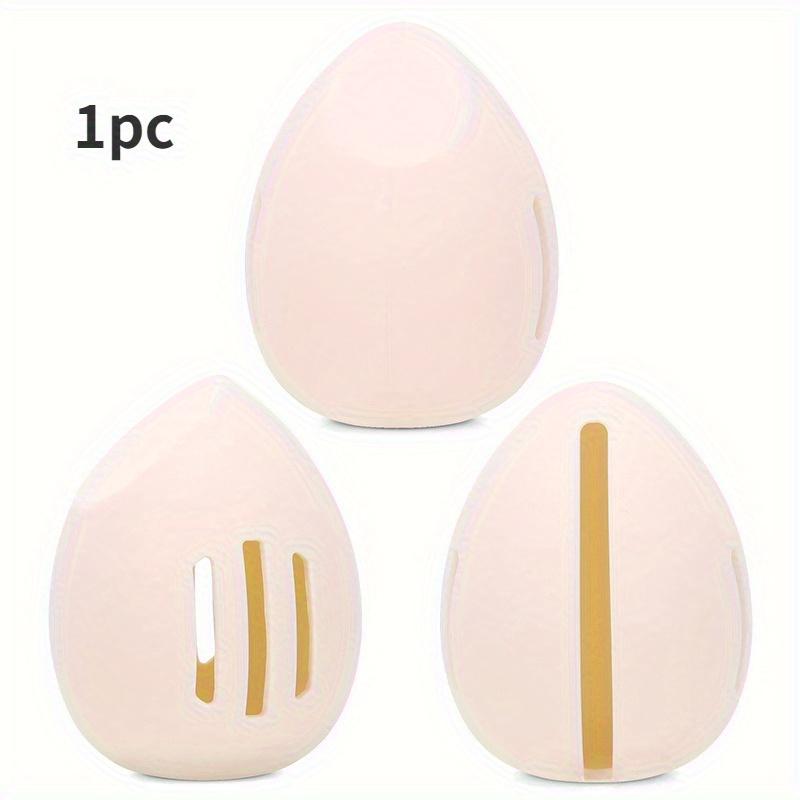 1pc Silicone Beauty Egg Storage Bag Storage Box Dust Proof and Breathable Powder Puff Portable Storage Case Storage Bag