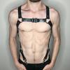 Men Body Restraint Leather Harness Belts Straps Suspenders Braces Armor Costumes
