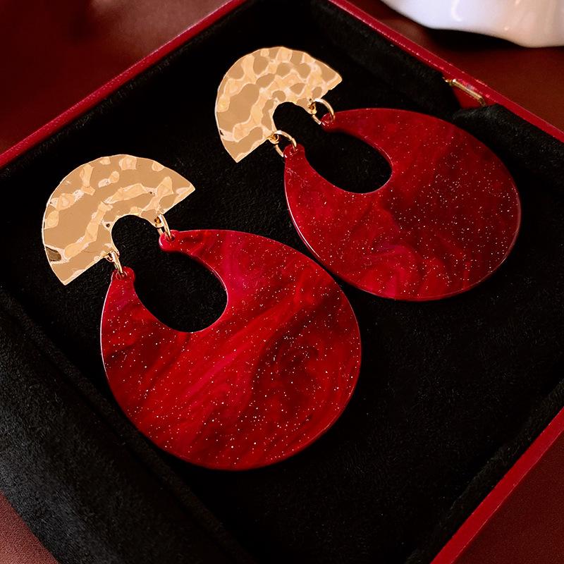 

Серьги-пусеты «Дуга» с леопардовым принтом «Серебряная игла» - Ретро европейский и американский стиль