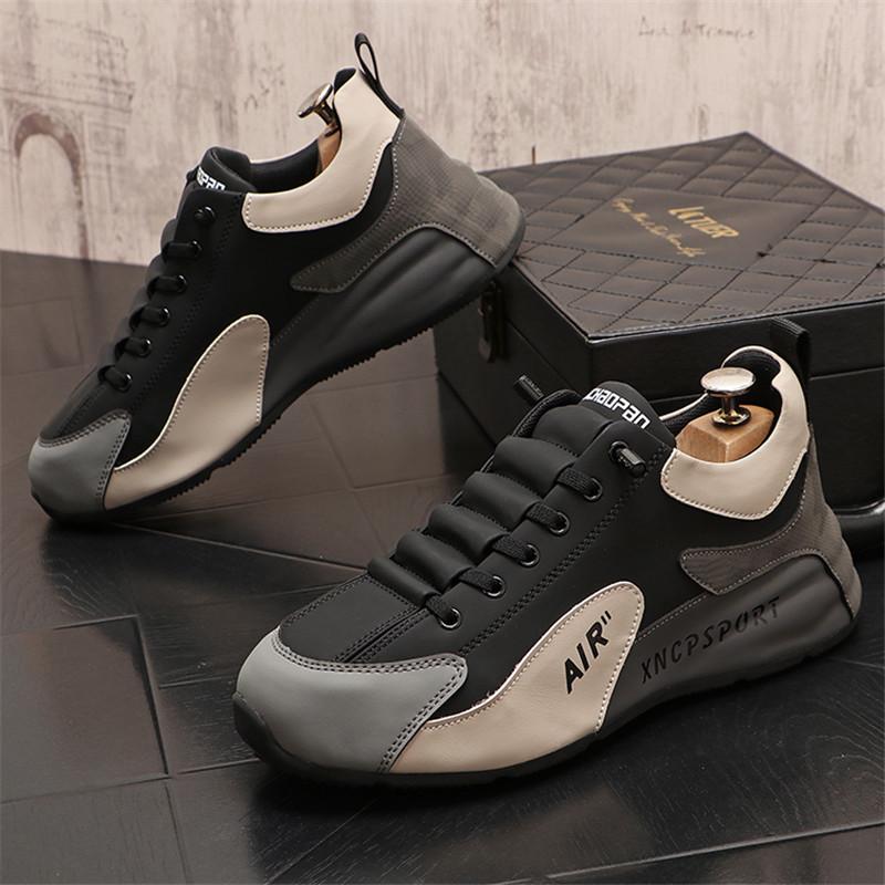 

Новые летние модные дизайнерские кроссовки, мужская повседневная мужская обувь на платформе, удобная мужская спортивная обувь для бега для мужчин, tenis masculino 39 черный серый