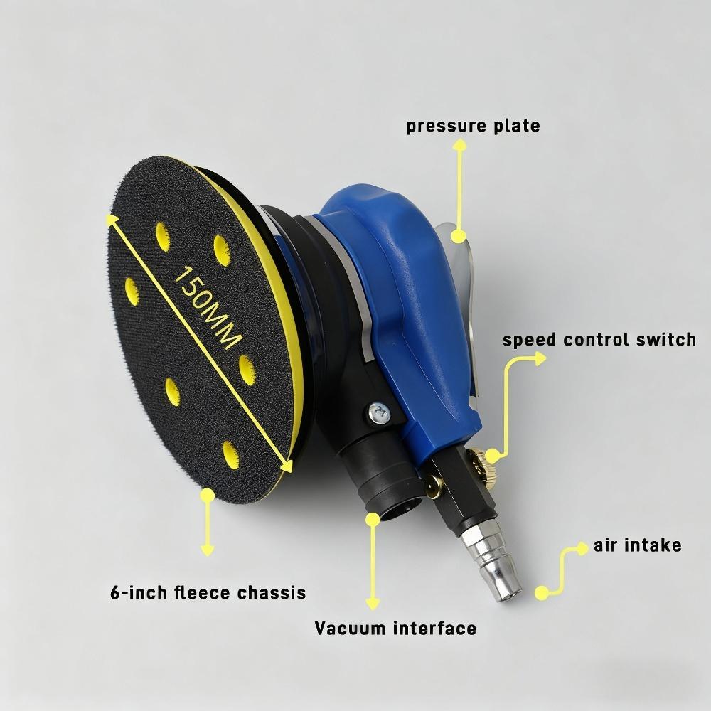 Car polishing machine, pneumatic polishing machine 5-inch polishing machine 313 vacuum sanding machine polishing tool
