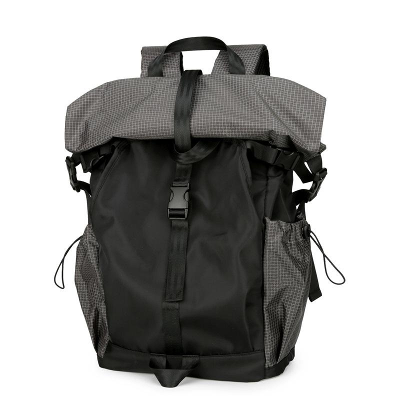 Schoolbag Functional Wind Trend Backpack New Outdoor Sports Hiking Mountaineering Backpack Multifunctional Lightweight College Student School Bag