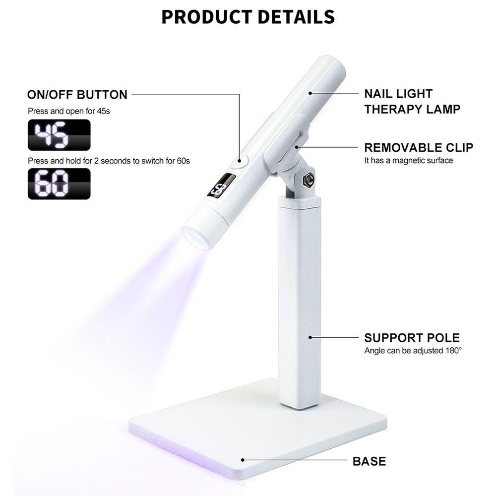 Drehbare UV LED Nagellampe USB Gel Lack Trockner Vielseitige Mini UV Härtungslampe Reise