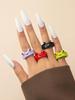 Versatile Candy Color Index Finger Ring: Fresh, Sweet, and Simple Women's Jewelry