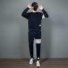 Men's Four-Bar Sports Suit: Sweatshirt & Sweatpants Set, Long Sleeve, Casual Youth Attire