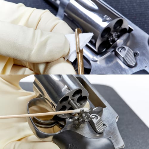 Gun Cleaning Supplies: 1000 Gun Cleaning Patches, 300 Gun Cleaning Swabs, 6-inch Long Cotton Swabs, 2-inch X 2.35-inch Lint-Free Gun Cleaning Cloths F