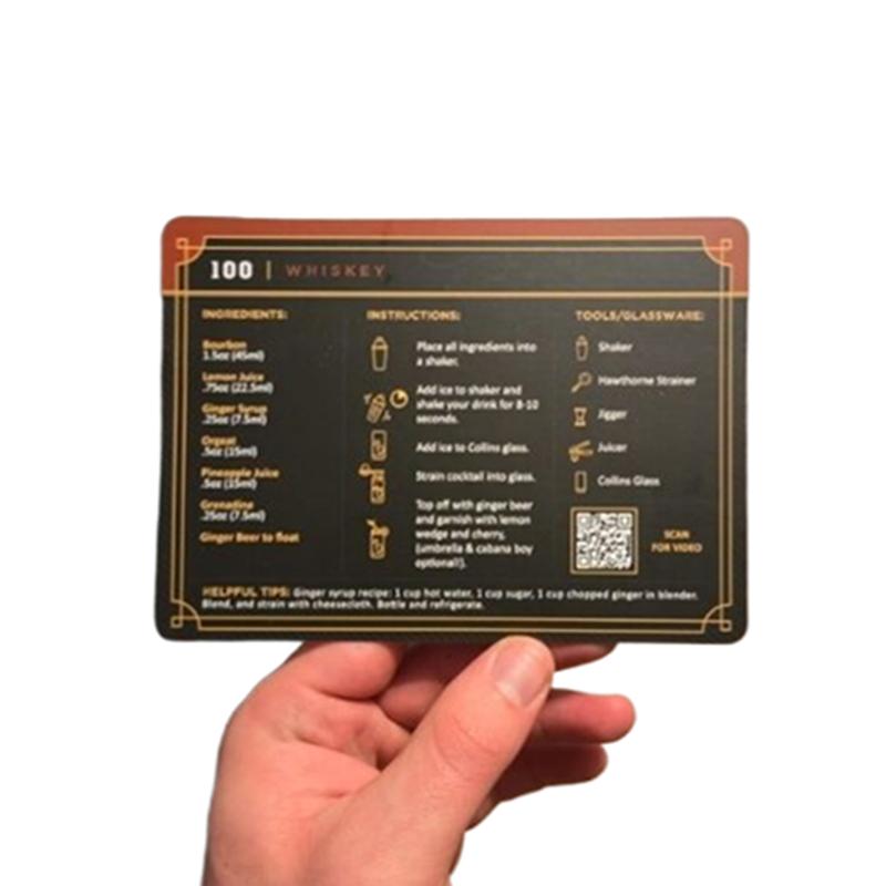 Cocktail Cards: 100 Cocktail Recipes To Master Cocktails In Bartender Flashcard Form With Step By Step Cocktail Instructions