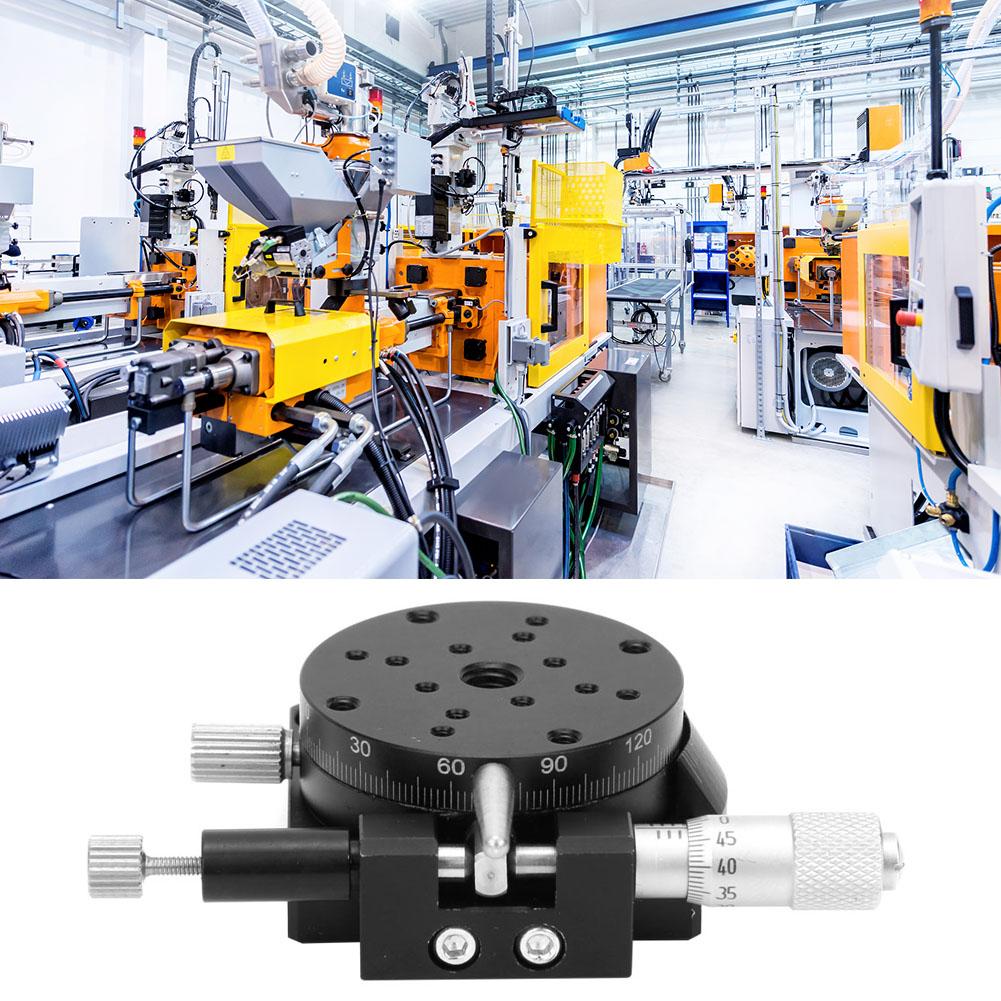 RSP40L R Axis Trimming Station Manually Adjustable Slide Platform 40mm for Micrometer