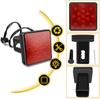 2'' Trailer Hitch Receiver Cover 15 LED Brake Led Lights Tube Cover 4 Pin Car Accessories Car Signal Lamp Warning Strobe Light