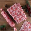 50 ark Julsnöflinga Silkespapper Röd Snöflinga Partipack 50x35cm Julpapper för DIY och Hantverk Presentpåsar Nyårsdekorationer