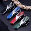 Modern Detachable Three-Piece Multifunctional Folding Travel Knife Set