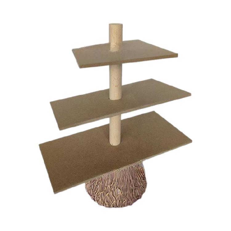 

Broom Wood Display Stand, 3 Tiers Cake Stand Holder for Halloween Cake Decoration 1