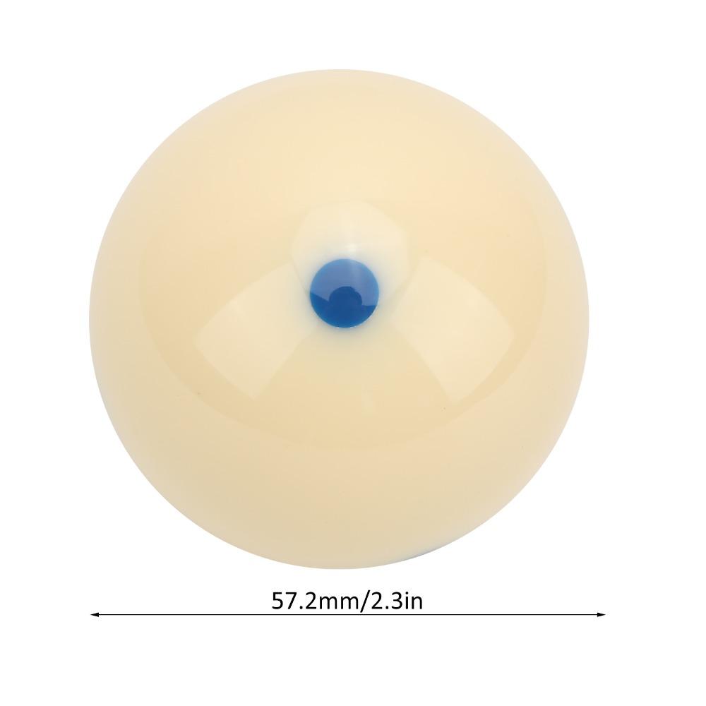 White Pool Training Ball 57.2MM Regulation Cue Ball Billiard Training Ball  Game Replacement