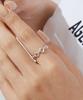 47Bag 925 Silver Index Finger Ring Melting Ring Reve