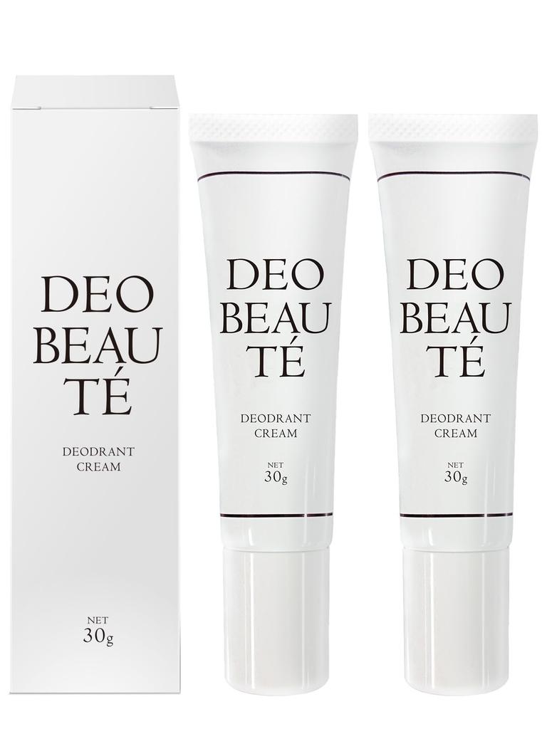 Blocks sweat and Deobeaute Deodorant Cream for and Foot Set of odor. Quasi-drug Armpit, Hand, Face, Sweat. Antiperspirant, 30g, 2.